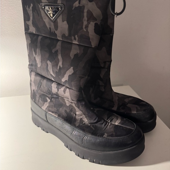 Prada Camouflage Boots - AUTHENTIC - Picture 1 of 9